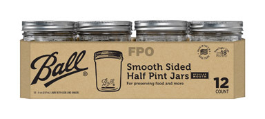 CANNING JAR .5PT12PK CLR