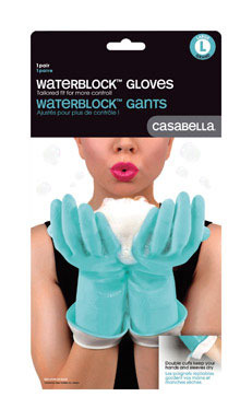 WATERBLOCK GLOVE LRG BLU