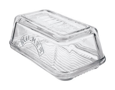 BUTTER DISH GLASS CLEAR