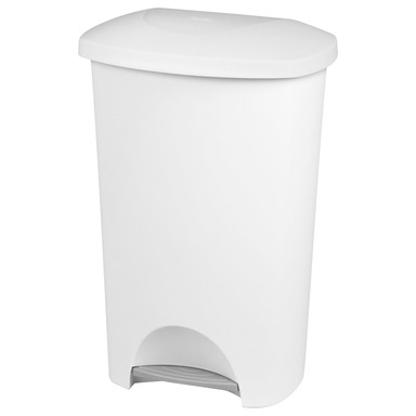 TRASH CAN STEPON WHT11GL