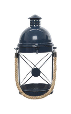 IRON LANTERN W/ROPE HNDL