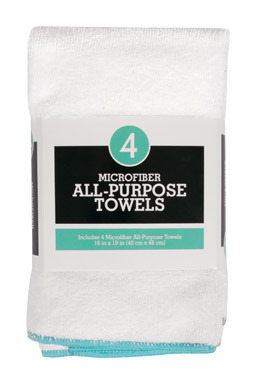 Towel Micro Wht 4pk