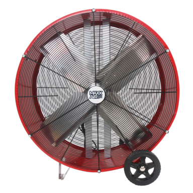 DRUM FAN 30"D RED