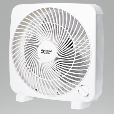 BOX FAN 9" WHT