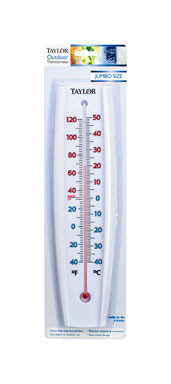 Taylor Jumbo Size Tube Thermometer Plastic White