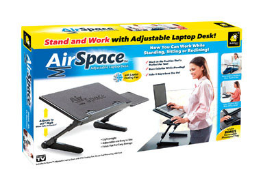 Laptop Desk Adj 22"h