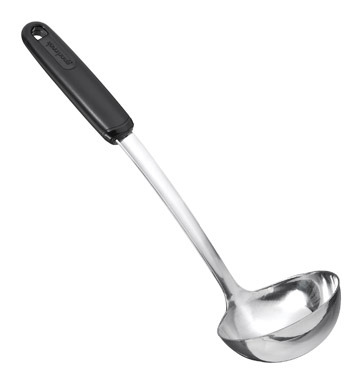 LADLE SS BLK/SLV