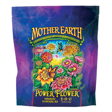 Mother Earth Power Flower Fantastic Flowering Mix 1-8-6 Hydroponic Plant Supplement 4.4 lb