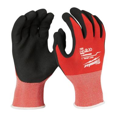 Milwaukee Cut 1 Cut Resistant Gloves Black/Red L 1 pair