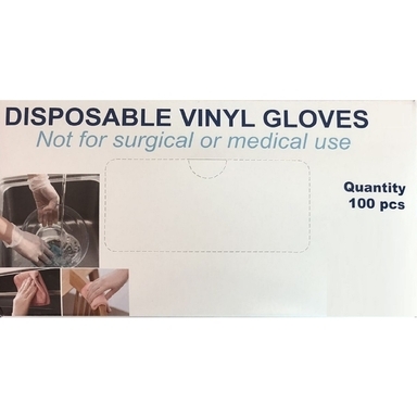 GLOVE VINYL PF WHT XL 100PK