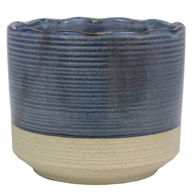 6" Shore Ceramic Planter Blue