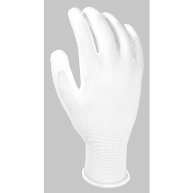 Poly Coated Glove White