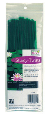 TIE PLANT TWIST 8" 100PK