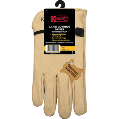 GLOVES DRVR FLLGRN TAN L