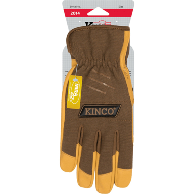 GLOVE WORK HYBRD BRN M