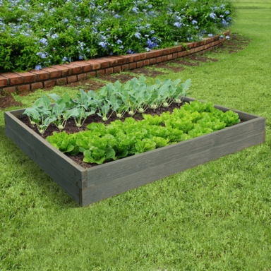 Oe Wood Planter Box 4" Gray