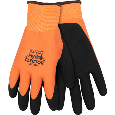 WATERPRF GLV BLK/ORG M