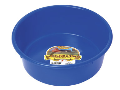 PAN FEED/WATER 5QT BLUE