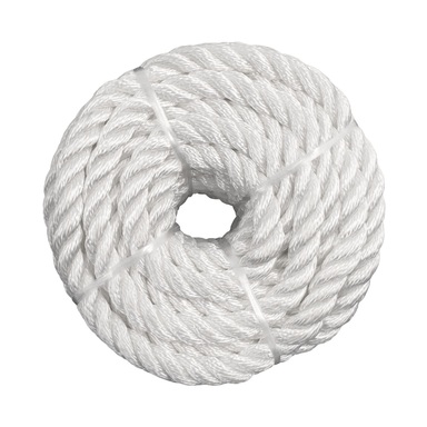 ROPE NYLN WHT 1/2"DX100'