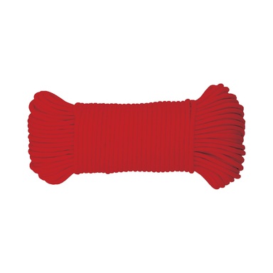5/32" Red Braided Paracord Rope