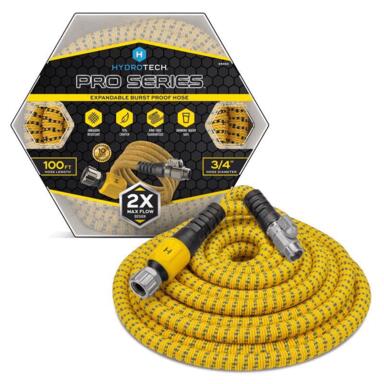 FLX GRDN HSE BK/YLW 100'
