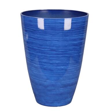 L&g Planter Baja Cobalt 16"