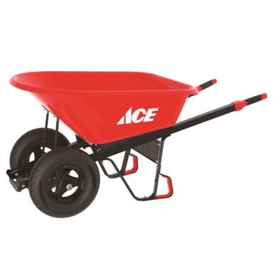 Ace Wheelbarrow Hdpe 6cu' Red