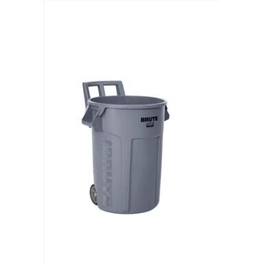 GARBAGE CAN 32G GRY RUBB