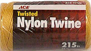 Ace 21 in. D X 215 ft. L Gold Twisted Nylon Twine