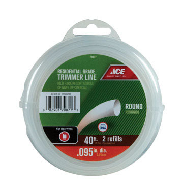 LINE TRIMMER .095 40' ACE