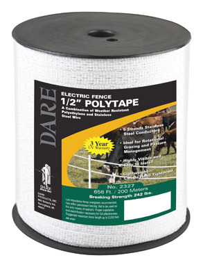 656' 1/2" Poly Tape White