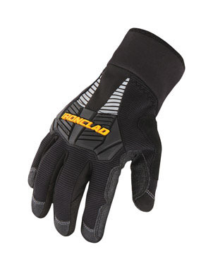 Ironclad L Synthetic Leather Cold Weather Black Gloves