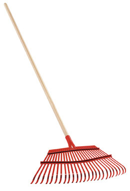 LEAF RAKE WD HNDL 19"