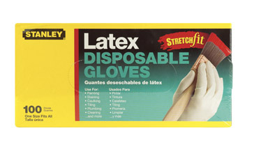 GLOVES LATEX 100CT STANLEY