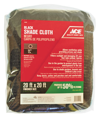 SHADE CLOTH BLACK 20X20