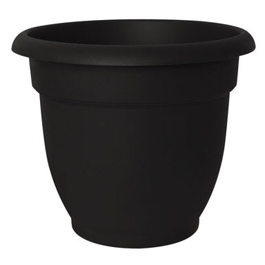 PLANTER ARIANA BLACK 12"