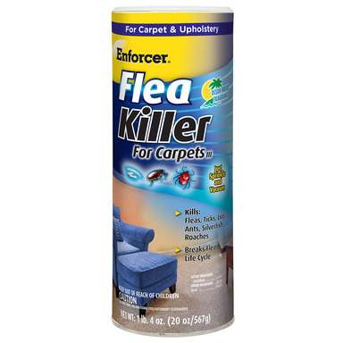 Enforcer Flea Killer for Carpets Powder Insect Killer 20 oz