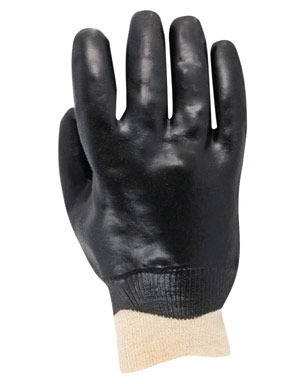 GLOVE COATED VINYL BLACK