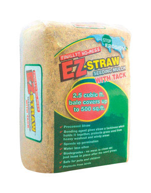 EZ Straw Mulch 2.5 CU FT w Tack