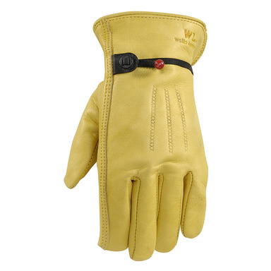 Wells Lamont M Leather Driver Saddletan Gloves