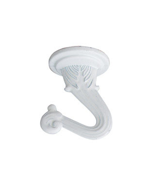 SWAG HOOK CEIL WHT
