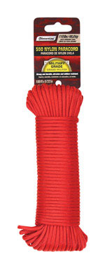 PARACORD RED 5/32"X100