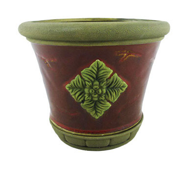 CAMBRIA PLANTER 8" RED