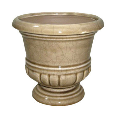 URN CRACKLE 6" TAN