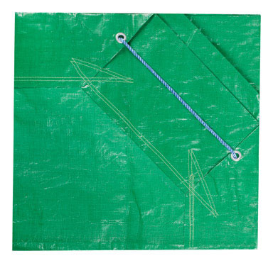 DRAWSTRING TARP 7X7 GRN