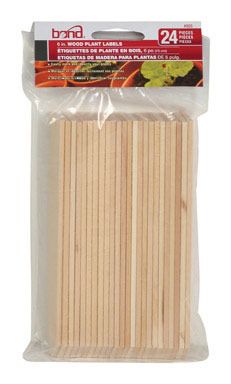 Wood Plant Label 6" 24pk