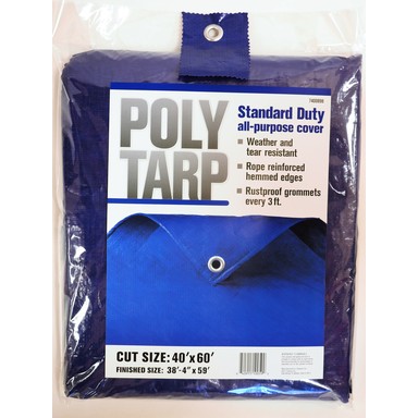 TARP POLY 40'X60' BLUE