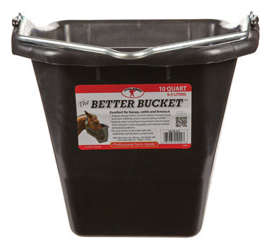 ANGLE BUCKET BLK 10QT