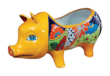 NS MED PIG PLANTER 9"