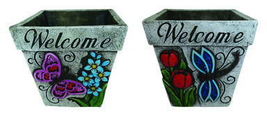 PLANTER WELCOME 6" ASST